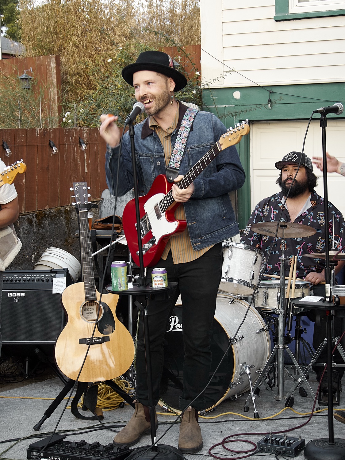 The Jaded Blue playing outdoors