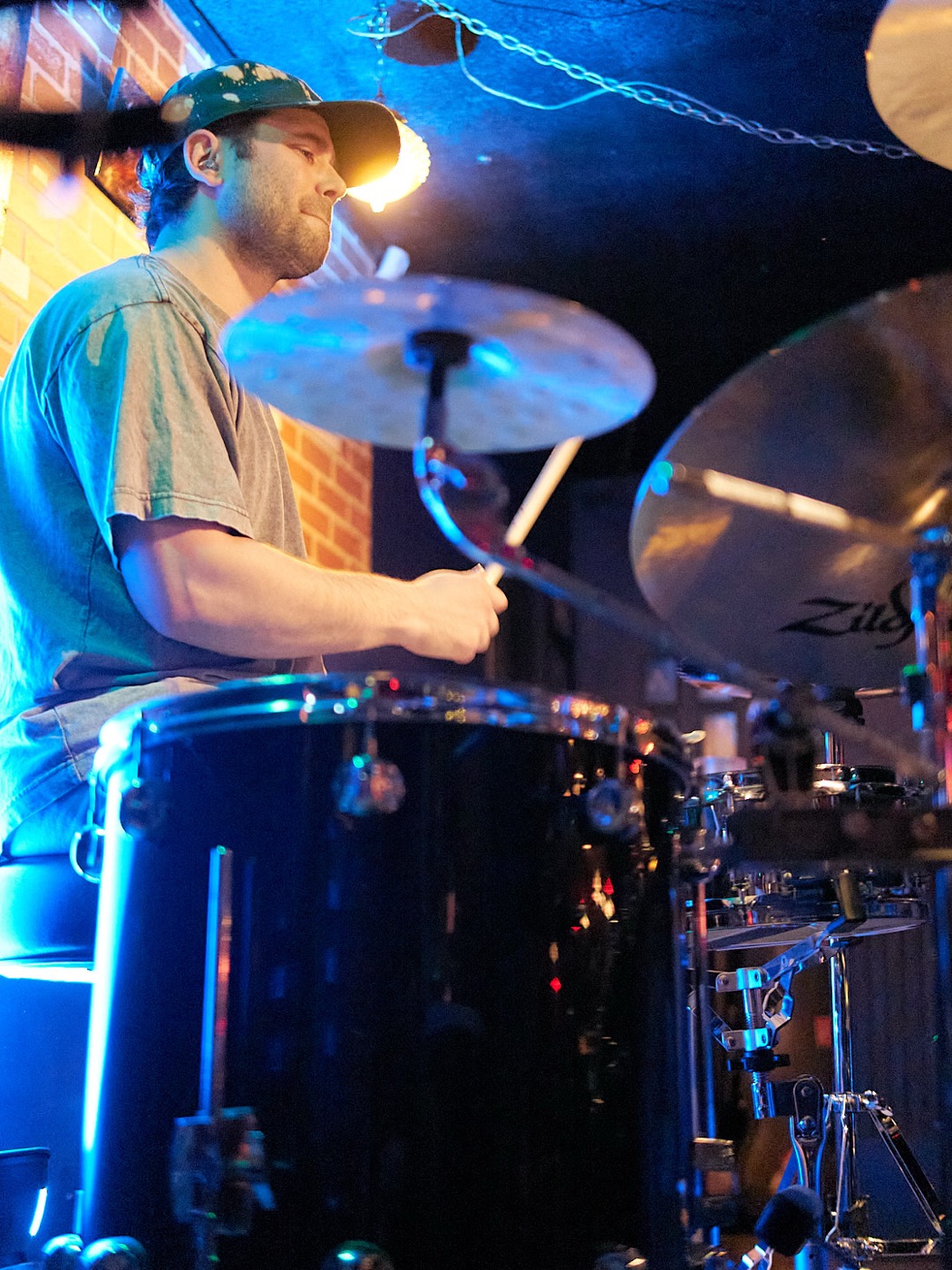 Shawn on drums